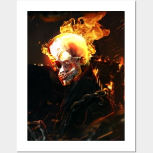 The Fire Skull Posters and Art